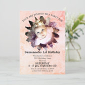 花の形の写真 パステル 水彩 テンプレート (スタンド正面)