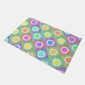 花の形 ドアマット (アングル)