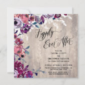 花の後に楽しはっきりしたく木淡い色のと光 招待状 (正面)