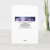 花の復活祭の願いカードを持つ小さな復活祭の雛 シーズンカード (裏面)