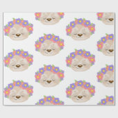 花の怠惰の包装紙 ラッピングペーパー (フラット)