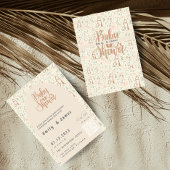 花の性別リビールベビースシャワー招待状 招待状