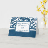 花の息子と娘を法会に カード (黄色い花)