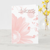 花の悔やみや弔慰カード-悔やみや弔慰および友情の… カード (黄色い花)