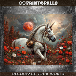 花の惑星で魔法プンクユニコーン 薄葉紙