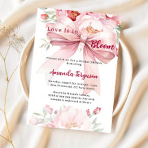 花の愛は開花ピンクボウブライダルシャワー