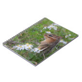 花の愛らしいチムンク ノートブック (左側)