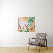 花の愛らしい猫 タペストリー (インサイチュ(横))