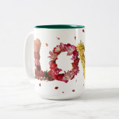 花の愛 ツートーンマグカップ (正面左)