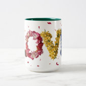 花の愛 ツートーンマグカップ (中央)