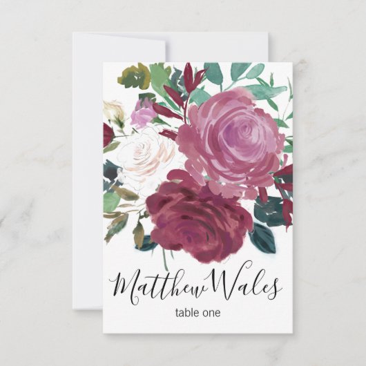 花の愛 招待状 (正面)