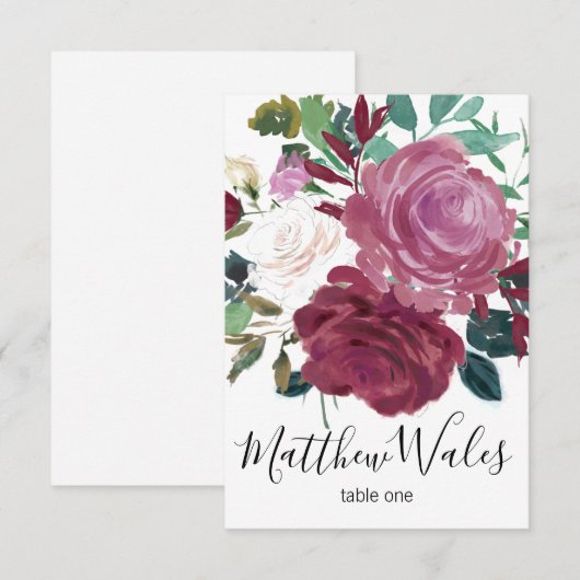 花の愛 招待状 (正面/裏面)