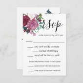 花の愛 招待状 (正面/裏面)