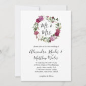 花の愛 招待状 (正面)