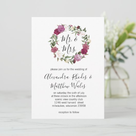 花の愛 招待状 (スタンド正面)