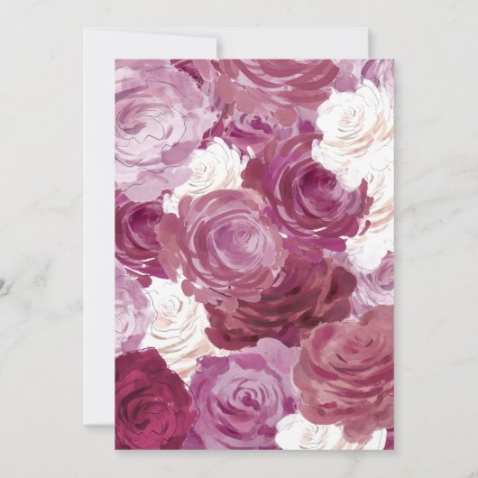 花の愛 招待状 (裏面)