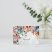 花の感謝カード エンクロージャーカード (スタンド正面)