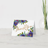 花の感謝カード サンキューカード (正面)