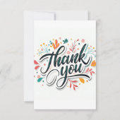 花の感謝カード ボタニカル感謝カード サンキューカード (正面)