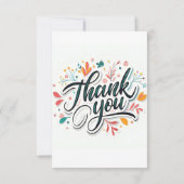 花の感謝カード ボタニカル感謝カード サンキューカード (裏面)