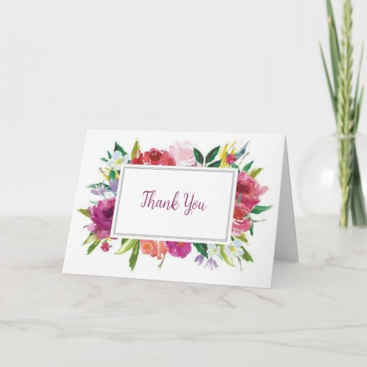 花の感謝 カード (正面)