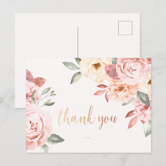 花の感謝 ポストカード (正面/裏面)