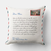 花の手モダン書きのラブマムおばあちゃんメッセージ クッション (正面)