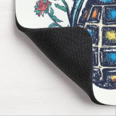 花の手榴弾の花瓶 マウスパッド (コーナー)