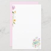 花の手紙便箋 (正面/裏面)