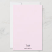 花の手紙便箋 (裏面)