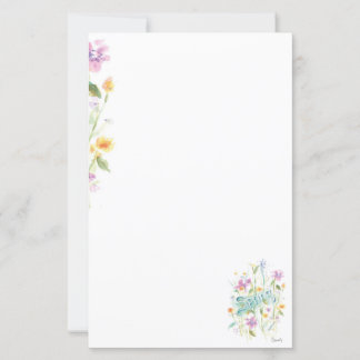 花の手紙便箋