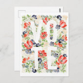 花の投票ポストカード ポストカード (正面/裏面)