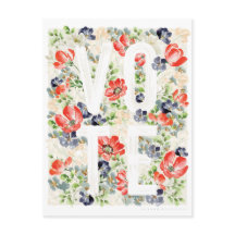 花の投票ポストカード