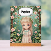 花の抱擁パーソナライズされた アクリルサイン (ニュートラル)