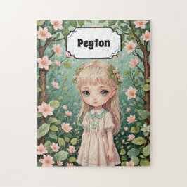 花の抱擁パーソナライズされた ジグソーパズル