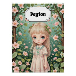 花の抱擁パーソナライズされた ポスター