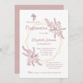 花の抱擁宗教招待状 招待状 (正面/裏面)