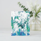 花の抽象的な12枚のカード ポストカード (スタンド正面)