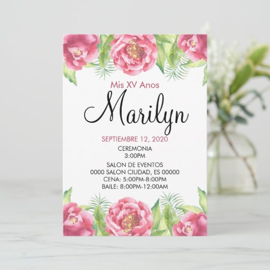 花の招待状 招待状 (スタンド正面)