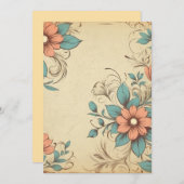 花の招待状 招待状 (正面/裏面)