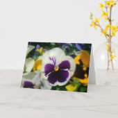 花の挨拶状 カード (黄色い花)