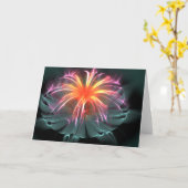 花の挨拶(空白の内側) カード (黄色い花)