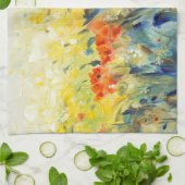 花の揺れII キッチンタオル (折り畳み)