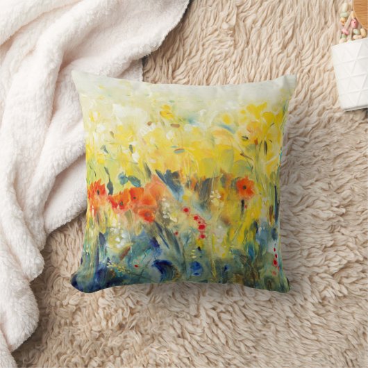 花の揺れII クッション (ブランケット)