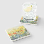 花の揺れII ストーンコースター (横)