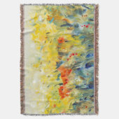 花の揺れII スローブランケット (正面縦)