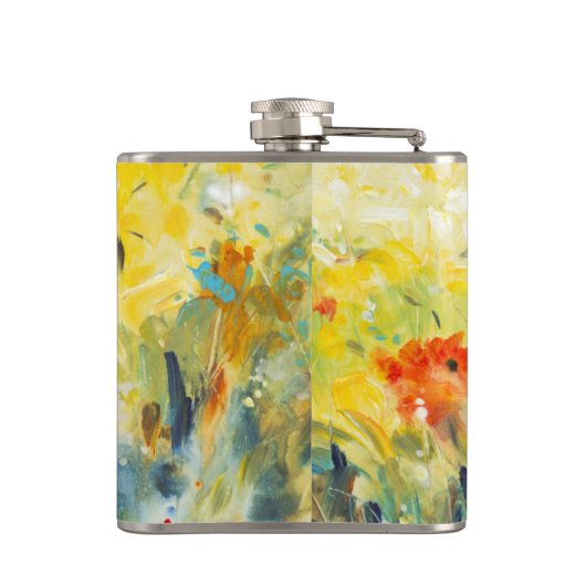 花の揺れII フラスク (裏面)