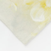 花の揺れII フリースブランケット (角)