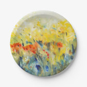 花の揺れII ペーパープレート (正面)