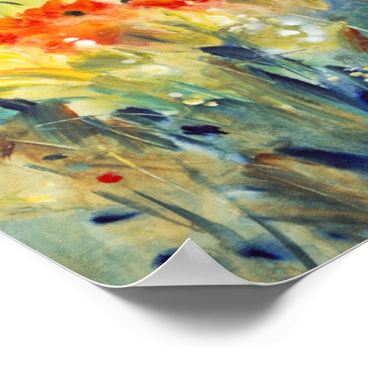 花の揺れII ポスター (角)